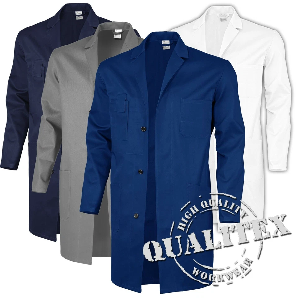 QUALITEX Berufsmantel Arbeitskittel Kittel Laborkittel Schutzmantel Baumwolle