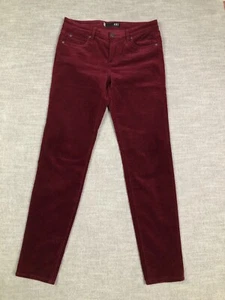 Kut From The Kloth Hose Damen 4 rot burgund Diana Skinny Cord Stretch - Bild 1 von 12