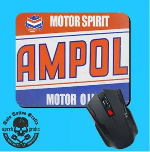 VINTAGE AMPOL MOUSEPAD MOUSE PAD MOUSE MAT COMPUTER LAPTOP MAKES A COOL GIFT - Picture 1 of 1