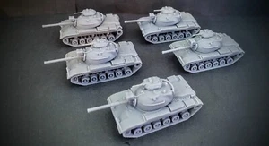N Scale U.S. M60 Tank MBT Platoon X5 Vietnam lot resin - Picture 1 of 5
