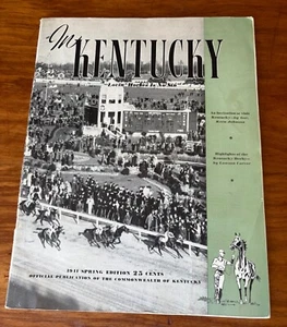 1941 IN KENTUCKY MAGAZINE DERBY 1941 SPRING EDITION MAN O WAR HORSE/MANY PHOTOS - Picture 1 of 7