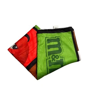 M&Ms Fleece Throw Blanket 62X48 Soft Thin Chocolate Candy Color Block - Picture 1 of 11