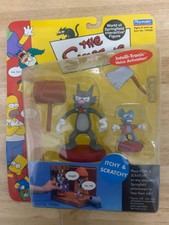 The Simpsons Itchy and Scratchy playmates Series 4 figures WOS NEW !