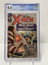 X-Men #13 CGC 4.0 OW/WP 2nd App. Juggernaut. Human Torch App. Matt Murdock Cameo