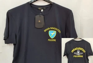 T-SHIRT TAGLIA L PARACADUTISTI FOLGORE ESERCITO PARà MAGLIA MAGLIETTA BLU SCURO - Foto 1 di 1