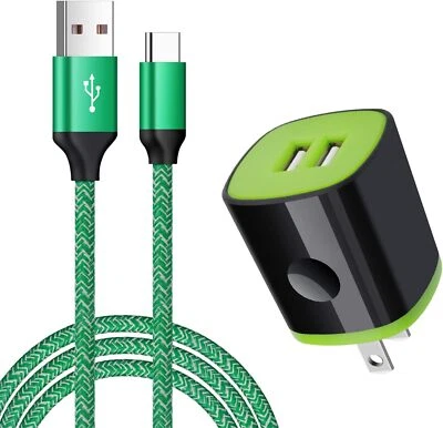 Cargador de pared súper rápido tipo USB-C de 25 W + cable de 6 pies Samsung Galaxy A54 A14 A23 A34 Foto 1 de 4