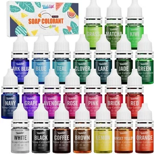 High-Impact Soap Dye Kit - 24 Concentrated Colors for Safe DIY & Bath Bombs - Picture 1 of 9