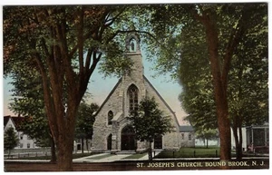 Alte Postkarte - St. Joseph's Church, Bound Brook, N.J. von Fetterly & Loree - Bild 1 von 2
