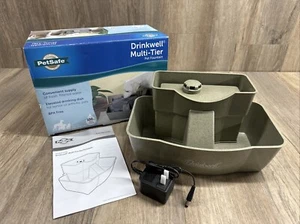 PetSafe Multi-Tier Pet Fountain - 2 Heights 100 Oz Capacity for Senior Pets - Picture 1 of 11