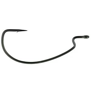 GANCHO GUSANO DE VÁSTAGO OFFSET GAMAKATSU - Negro 3/0 y 4/0 Disponible - Paquete de 5 ¡NUEVO! - Imagen 1 de 1