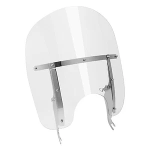 Detachable Windshield 17.5''Screen Fit For Harley Softail Fat Boy 2000-17 Deluxe - Picture 1 of 13