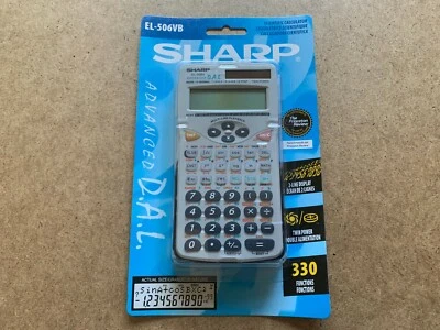 VINTAGE SHARP EL-506VB ADVANCED D.A.L. SCIENTIFIC CALCULATOR NEW NOS - Image 1 of 4