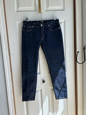 Jeans jeans feminino APC azul escuro slim lavagem índigo tamanho 30 x 28 - Imagem 1 de 4