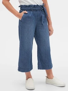 GAP Big Girl’s High Rise Wide leg Cropped jeans SZ XL - Picture 1 of 5