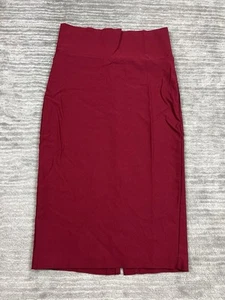 Silhouette NYC Skirt Womens Large Red Bodycon Pencil Rayon Blend Made in USA - Picture 1 of 11