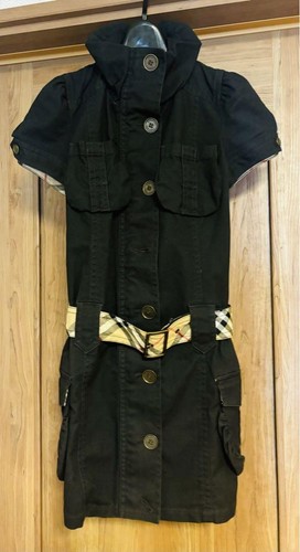 Abito Burberry Blue Label nero denim taglia 36 mai usatoa manic