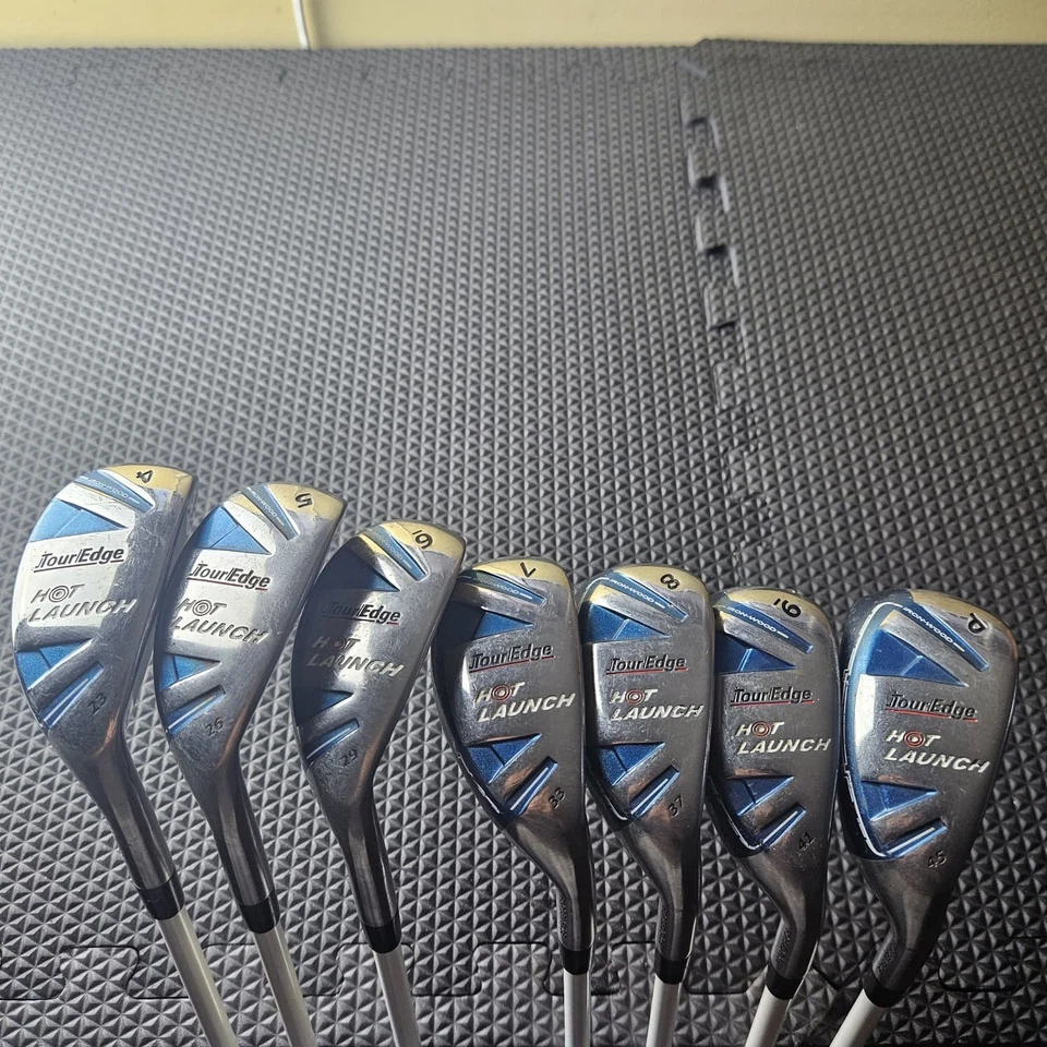 Juego de madera de hierro Tour Edge Hot Launch 4-PW RH R Flex Hot Launch 60 aprox 38,5"" Foto 1 de 4