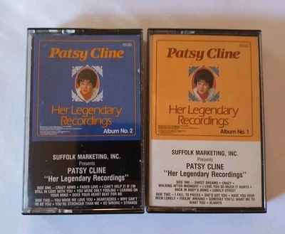 Patsy Cline: Her Legendary Recordings, Albums 1 & 2 Set 2 (Cassettes, 1986)  - Imagem 1 de 2