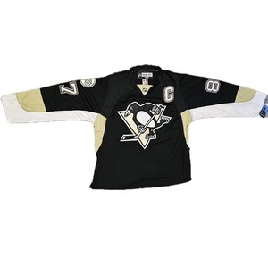 RBK CCM NHL Pittsburgh Penguins #87 Sidney Crosby Jersey Size 52 w/ Fight Strap - Picture 1 of 7