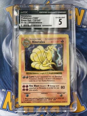 1999 - Pokémon - Ninetales Error - Black Flame - Holo Rare - 12/102 - Image 1 of 4