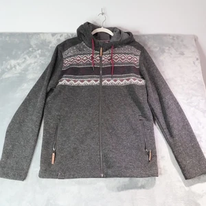 MCKINLEY Jacke Herren Medium Kapuze Full Zip Ventmax Pro nordisches Muster Taschen - Bild 1 von 15