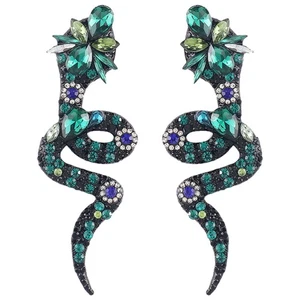 Colored Serpentine Earrings Miss Statement for Women Trendy - Picture 1 of 12