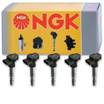 5 pcs NGK Ignition Coil for 2006-2009 Volkswagen Rabbit 2.5L L5 - Spark Plug pk - Image 1 of 4