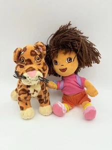 TY Dora The Explorer Plüsch Baby Jaguar Diego Go Nick Jr Spielzeug Set spanisches Mädchen - Bild 1 von 8
