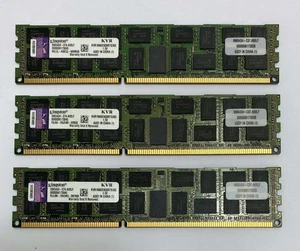 24GB Kit (3 x 8GB) Kingston KVR1066D3Q8R7S/8G PC3-8500R Reg ECC Server Memory - Picture 1 of 3