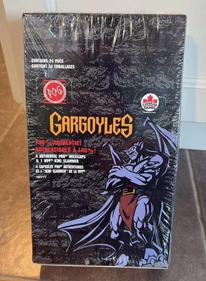 Gargoyles POGS BOX  1995 World Pog Federation Canada Games sealed box of 24 pack - Image 1 of 4