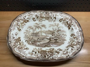 Royal Staffordshire Tonquin braun 15 1/2" Platte Geschirr von Clarice Cliff - Bild 1 von 8