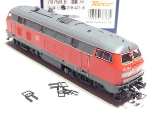 Roco HO 78768 DB 4ach Diesellok 218 421 6 rot OVP AC Sound gebraucht G522 - Picture 1 of 4