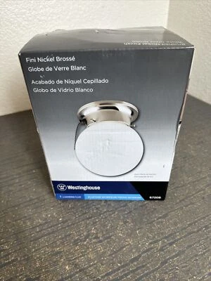 Luminária de teto Westinghouse 67208 níquel escovado 11,81 A x 6 L x 6,5 pol. P - Imagem 1 de 4