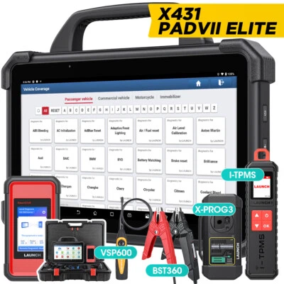 🔥 LAUNCH X431 PAD 7 PAD VII OBD2 Diagnostic Tool + X-PROG3 i-TPMS BST360 VSP600 - Image 1 of 4