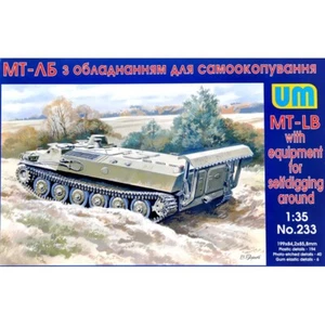 UNIMODELS UM 233 scale models kit 1:35 MT-LB w/equipment for selfdigging around - Picture 1 of 24