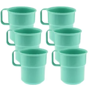 Break-Resistant Plastic Cup Mugs - 8oz, 34-1137-6 - Picture 1 of 4