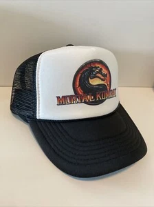 Vintage Mortal Kombat Mütze Truckermütze Snapback schwarz Videospiel Cap neu ungetragen - Bild 1 von 3
