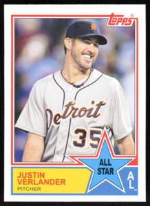 2013 Topps Archives 1983 All-Stars #83-JV Justin Verlander