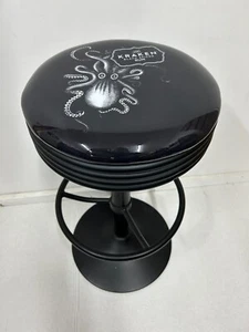 KRAKEN SPICED RUM PREMIUM BAR STOOL BLACK ADJUSTABLE HEIGHT - Picture 1 of 11