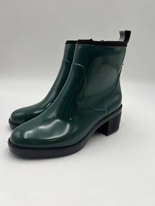 Kate Spade Puddle Zip Rain Bootie Green Argula Size 6 Shoes Boots Women’s New - Picture 1 of 8
