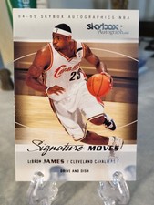 LeBRON JAMES 2004-05 SkyBox Autographics Signature Moves #2 of 10 SM  2nd Yr Cav