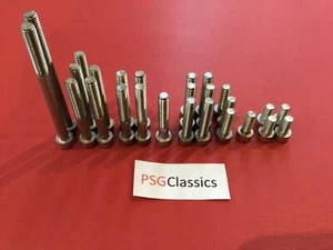 Kawasaki KE100 1986-01 Edelstahl Inbusmotorabdeckungen Kit Schrauben Schrauben - Bild 1 von 6