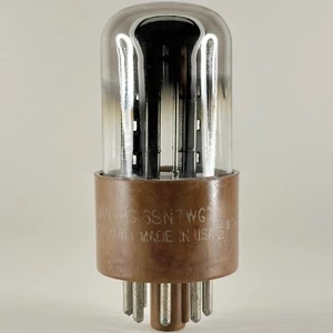 Tested Sylvania JAN CHS 6SN7WGTA Tube 3 Hole Bad Boy Black T Plates 6SN7 WGT (b) - Picture 1 of 5