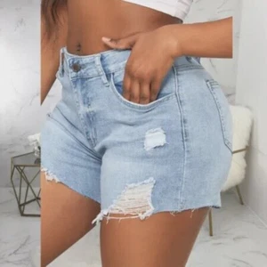 Fashionable and Sexy High Waist Stretch Perforated Jeans - Picture 1 of 6