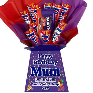 Cesta de ramo de chocolate personalizada de regalo - (CADBURY DAIM) - Imagen 1 de 18