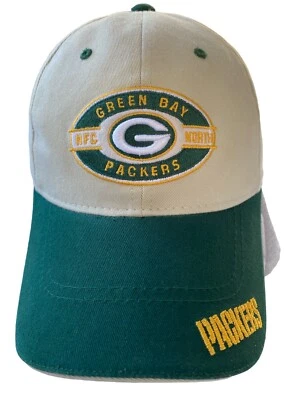 Vintage Green Bay Packers NFC North Division Adjustable Hat Cap NFL  - Image 1 of 4