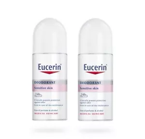 2x Eucerin PH5 Deodorant AntiPerspirant 24h Sensitive skin Roll-ON 50ml. - Picture 1 of 1