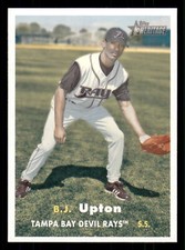 2006 Topps Heritage B.J. Upton #478  Tampa Bay Devil Rays