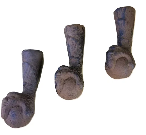 3 Gargoyle Chair leg cap end tip Claw foot stool table antique cast iron vintage Cover