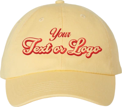 Gorra de béisbol bordada personalizada, golf, fútbol, (texto/logotipo) Foto 1 de 4